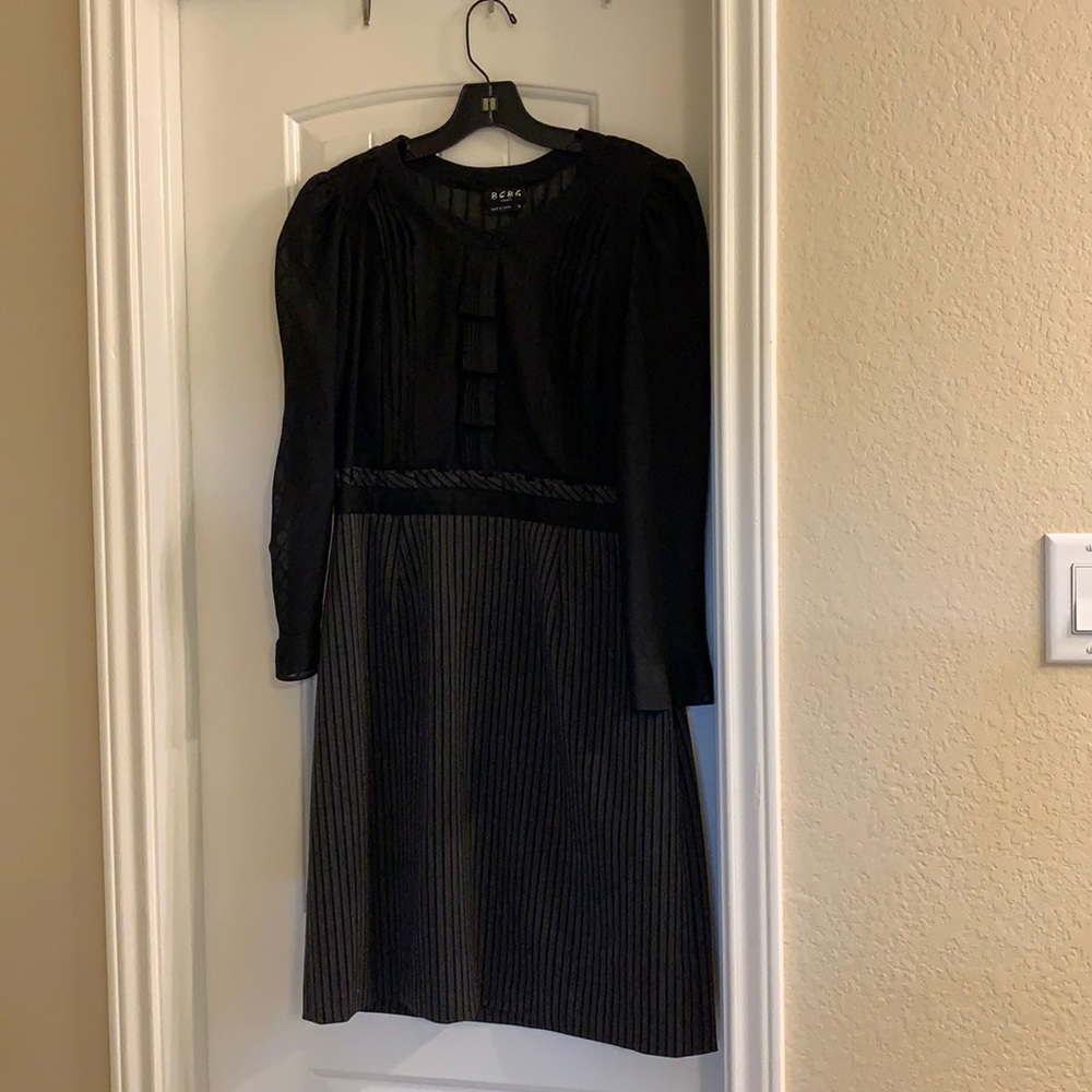 BCBG Paris black dress - size 12 - VGUC